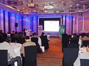 Ajay Singh Chauhan- CEO Spectrum Group, Addressing the audience