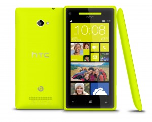 WP 8X by HTC Limelight Yellow 3views