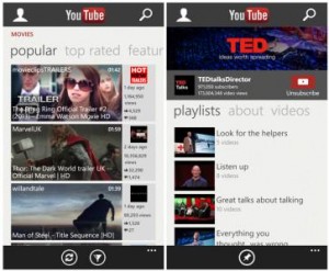 YouTube for Windows Phone 8 1