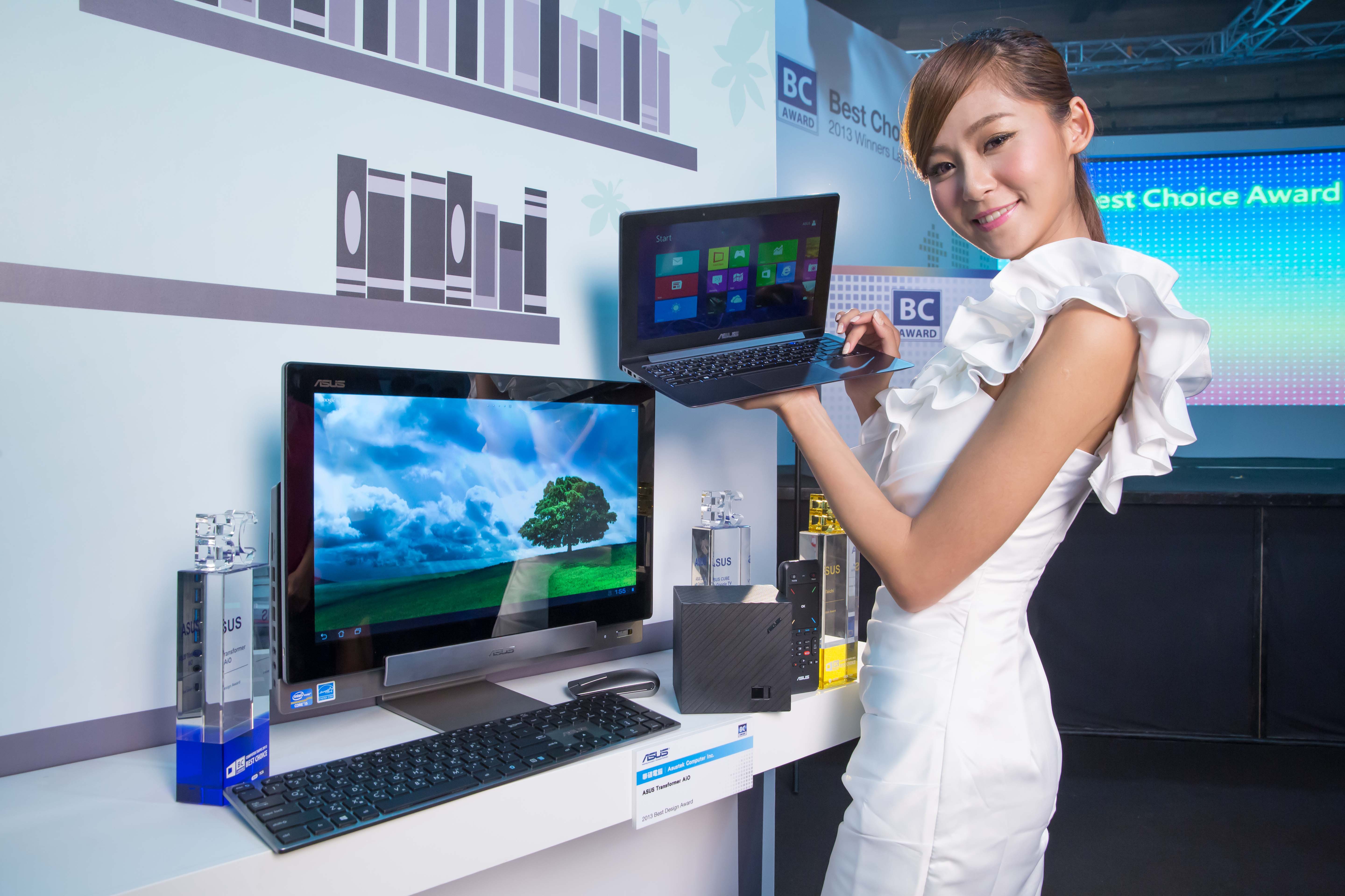 In Computex 2013, ASUS TAICHI_ won the Best Choice Gold and Best Choice of the Year Awards, while ASUS Transformer AiO and ASUS CUBE with Google TV also won Best Choice Awards