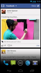 Facebook feed - SO.HO Social Homescreen - Inq Mobile