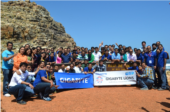 Team GIGABYTE at the Historic Cape of Good Hope