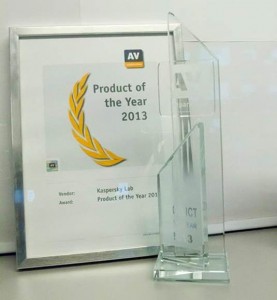 Kaspersky Lab_Product of the year 2013_AV Comparatives