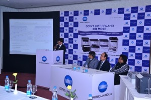 Konica Minolta and Karishma Computers at the Partner Launch in New Delhi