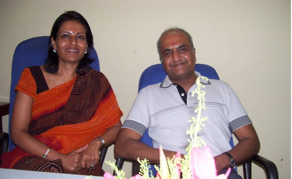 Shri Bharat Goenka, Co-Founder and MD with his wife, Mrs. Sheela Goenka, Co-Founder and Chair- Person