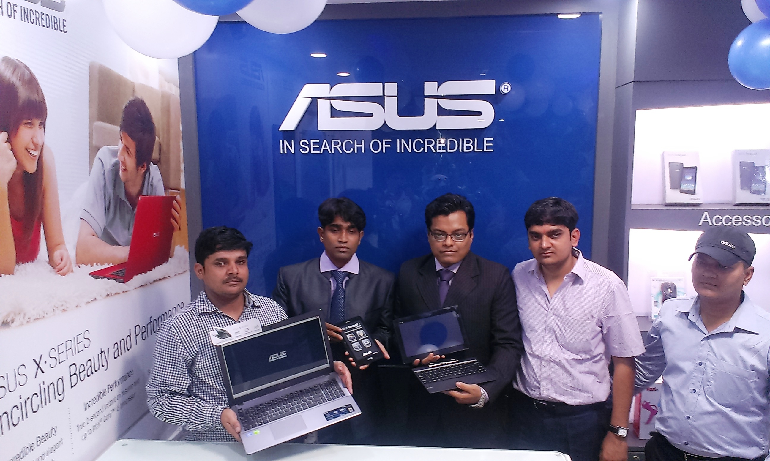 Mr. Arindam Saha, Head Marketing Communication, System Business Group ASUS India launching store in Jamshedpur