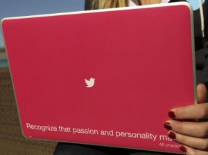 twitter laptop back cover