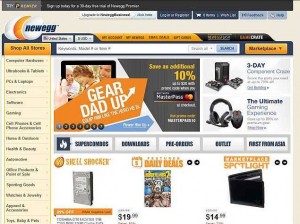 newegg website screenshot