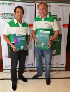 Brand Ambassador - Sachin Tendulkar with Eugene Kaspersky, Chairman & CEO - Kaspersky Lab