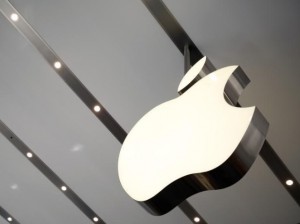 apple logo hanging