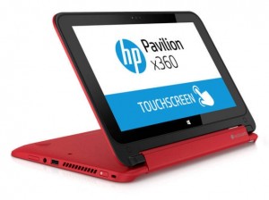 hp pavilion x360 red