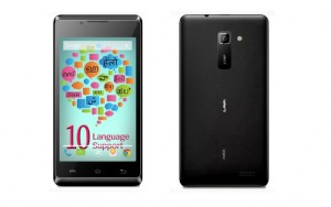 lava iris 402e front back