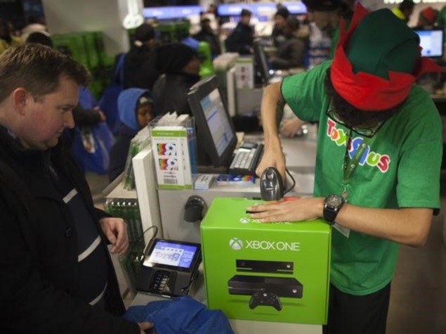 man buying xbox one