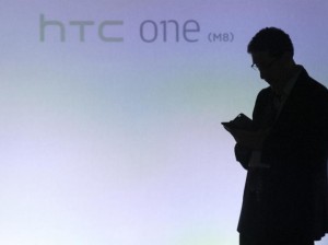 man silhouted htc one launch