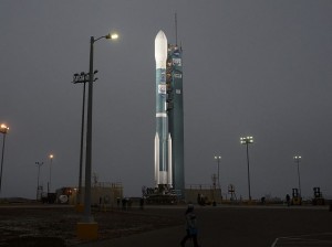 NASA's Orbiting Carbon Observatory-2 mission is seen sitting on its launch pad at Vandenberg Air Force Base in California