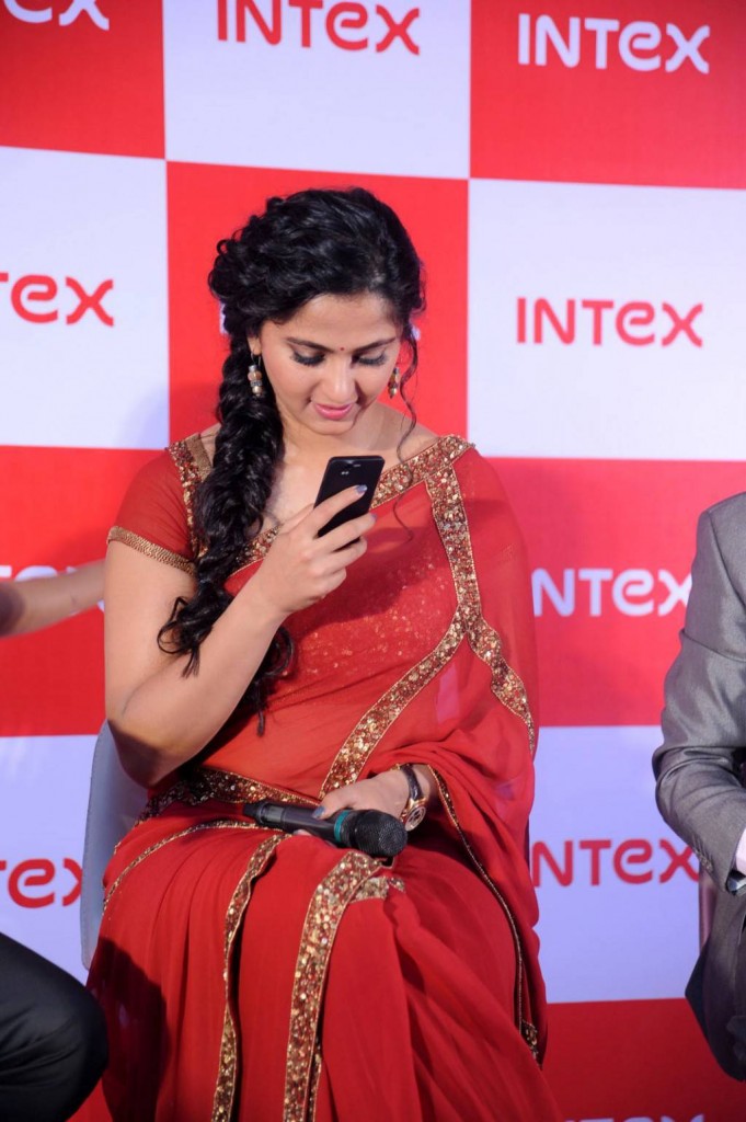 Anushka Stills At INTEX Aqua Smartphone Launch