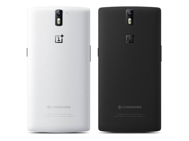 oneplus one smartphone back two colours