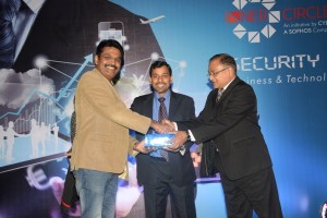 Mr. Vishal Salvi, CISO, HDFC Bank Limited_ Mr. Sunil Sharma, VP Sales & Operations, India & SAARC, Cyberoam_ Mr. Hemal Patel, CEO Cyberoam Technologies & SVP Sophos.
