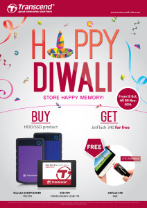 Transcend Diwali campaign poster