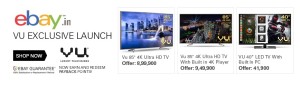 Vu 85 inch  LED SMART TV & 40 inch WINDOW READY TV