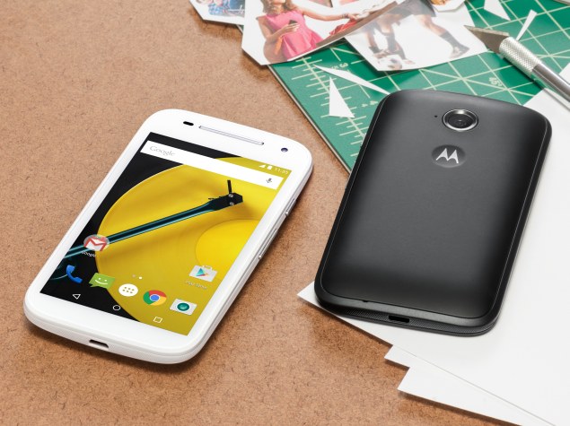 motorola moto e front back