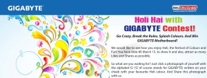 Holi hai With Gigabyte Contest