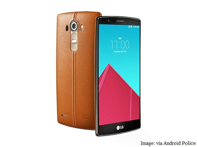 lg g4 front back leather brown android police