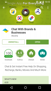 Akosha Android App Screen 2