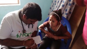 Fortis Doctor treating a patient in Nepal
