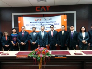 CAT Telecom Officials_Suvitech & Elitecore Announcing the MVNE Launch_Bangkok