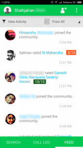 Network activity feed (1)