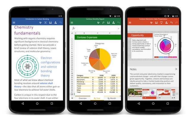 microsoft excel word powerpoint android blog