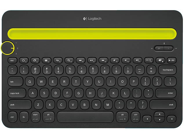 logitech k480 bluetooth multi device keyboard front