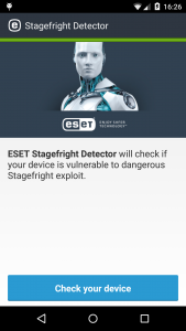 ESET stagr fright app