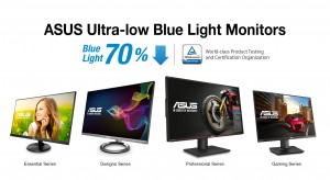 ASUS Ultra-Low Blue Light Monitors Receive Most Number of TÜV Rheinland Certifications PR image