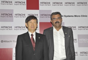 (L-R)Dr. Naoya Takahashi, President & CEO, Hitachi Systems, Ltd. and Mr. Tarun Seth, Managing Director at Hitachi Systems Micro Clinic Pvt. Ltd., 2