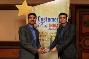 Lava International Ltd.  wins “Best customer experience team of the year award” in the consumer goods category at the 9th Loyalty Awards & Customer Experience Awards_ From left Gaurav Nigam