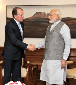 John Chambers with Modi