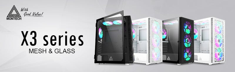Montech Launches X3 Mesh and X3 Glass - High Airflow Mid-Tower Cases - Starting at $69.99