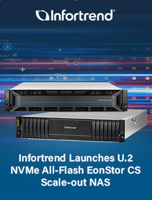 Infortrend Launches U.2 NVMe Scale-out NAS Solution