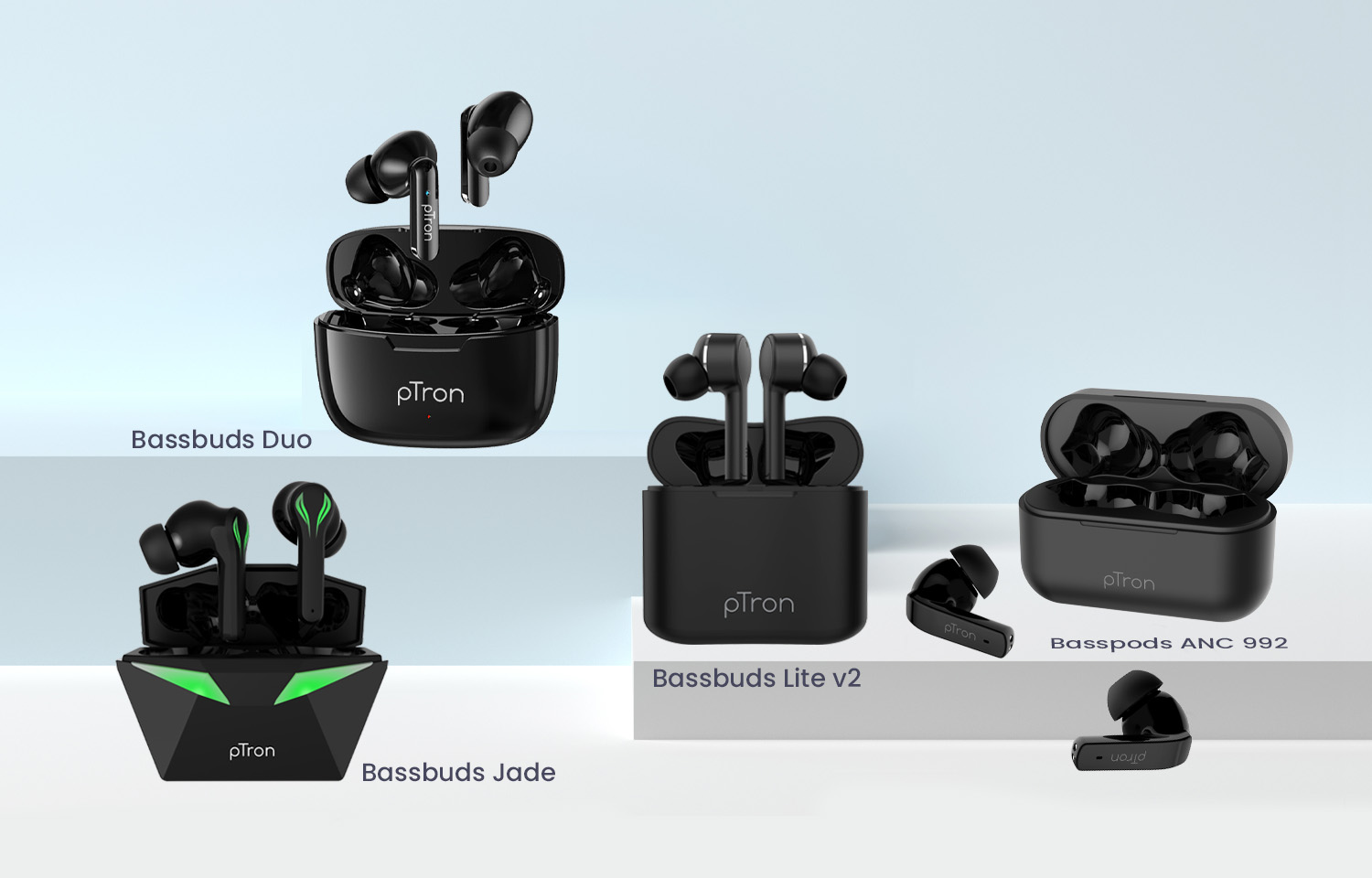 pTron Launches Gaming Earbuds and 3 New Trendy TWS Earbuds