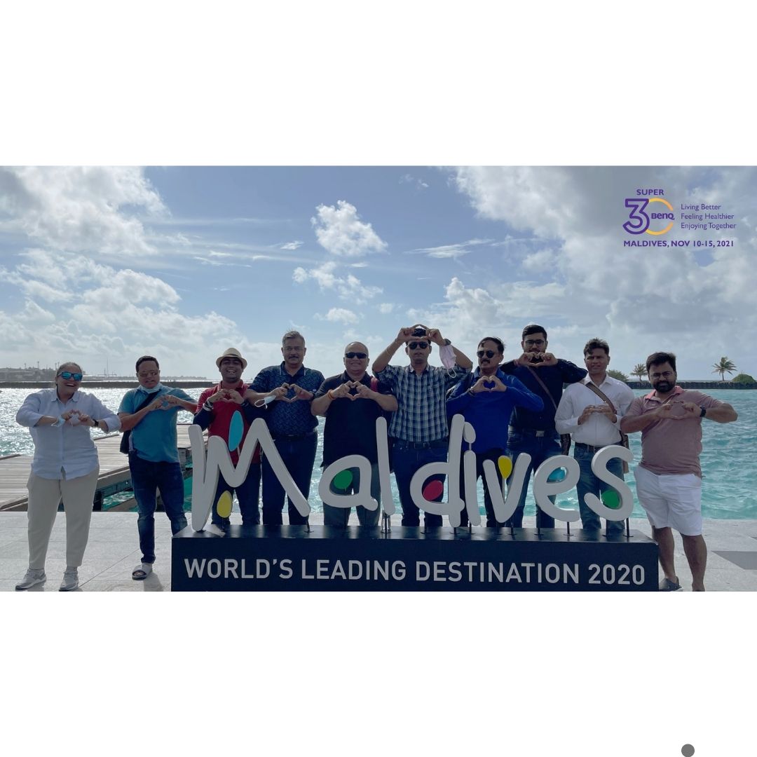 BenQ India Expresses Gratitude to its Partners: Rewards Top 30 Premium Partners from across the country with a True-Blue Maldivian Trip