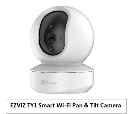 EZVIZ TY1 WiFi Smart Fan & Tilt Camera
