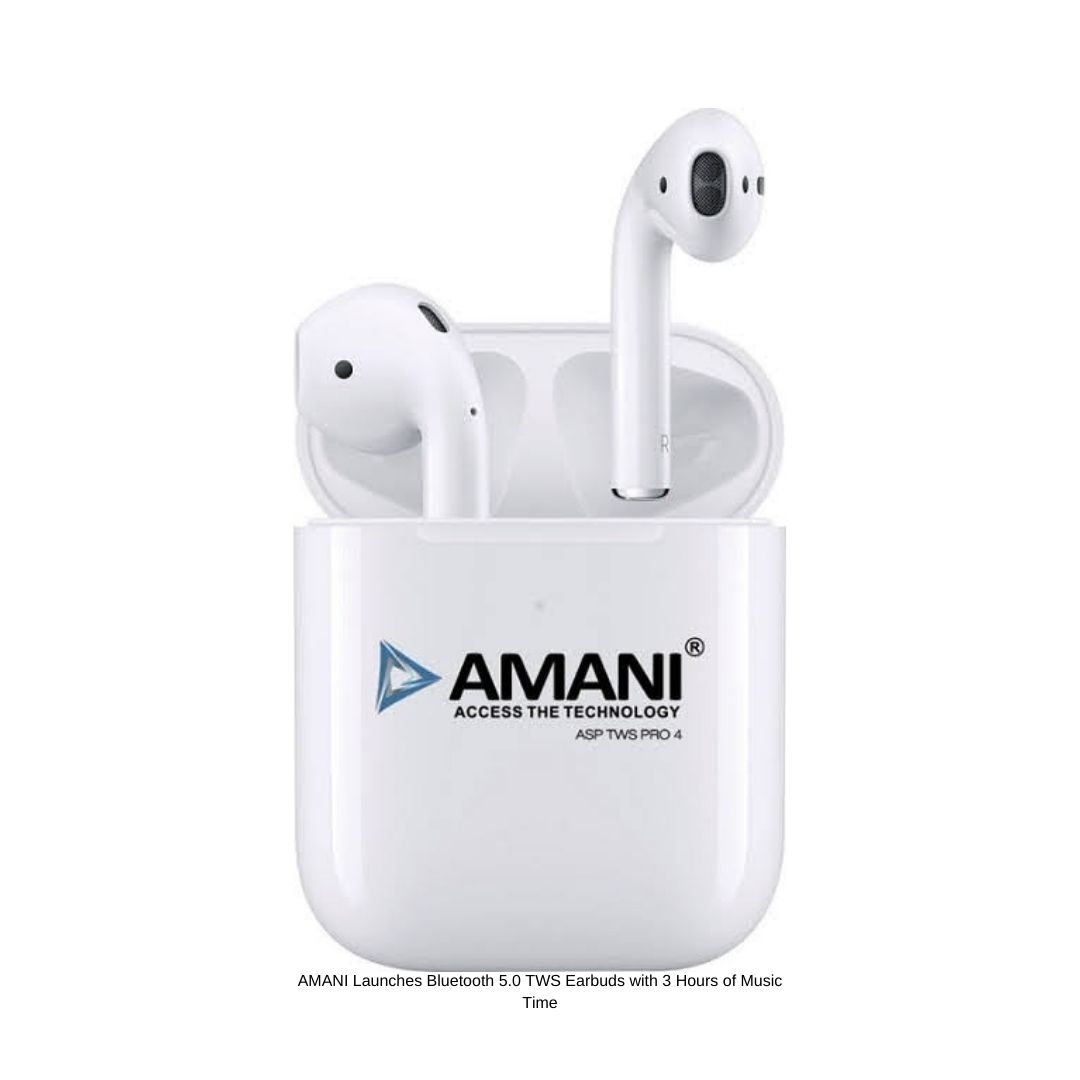 AMANI Launches Bluetooth 5.0 TWS Earbuds with 3 Hours of Music Time