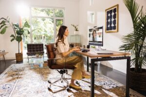 The HP M24 and M27 Webcam Monitor Series lets you interact with family, friends, and co-workers with a 5MP webcam, speakers, and noise canceling mics. Easily connect to the monitor with just one USB-C® cable for a clutter-free space.