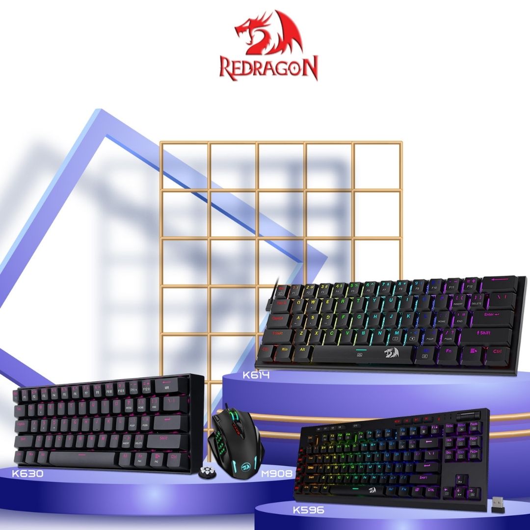 REDRAGON ANNOUNCES THEIR NEW PRODUCTS -- K630, K614, K596 & M908