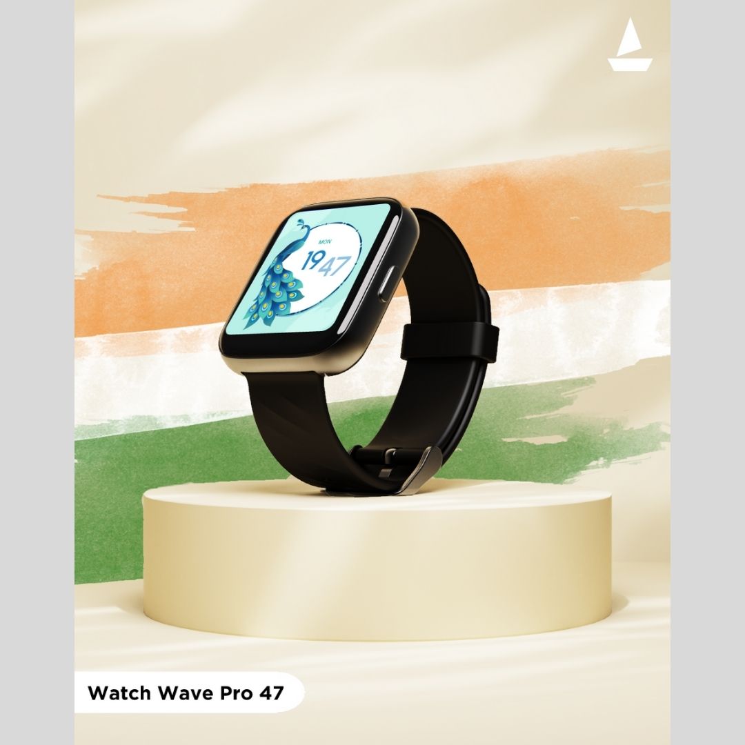 boAt Launches its First Made In India Smartwatch- boAt Wave Pro 47