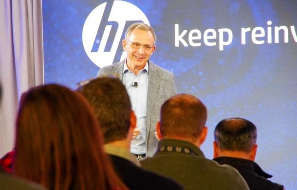 HP CEO Enrique Lores at a Press Conference (Credits -: The Print Business Model)