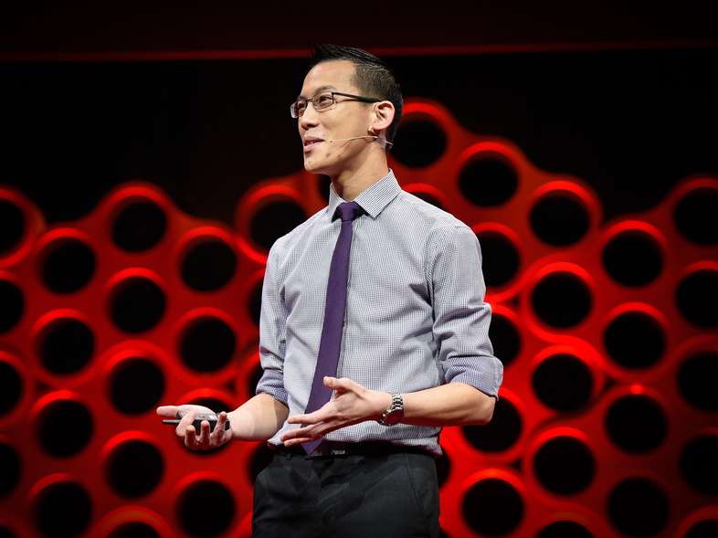 Eddie Wu addressing TEDex crowd